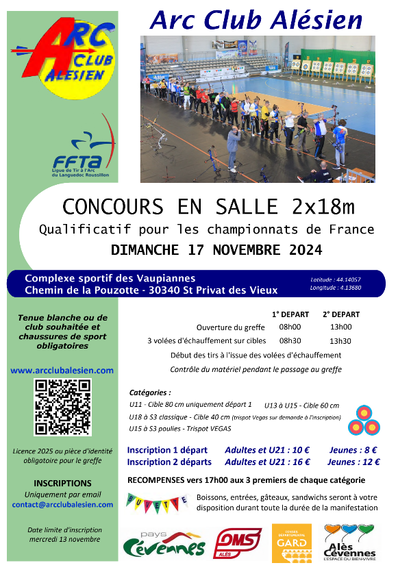 Concours en Salle à 18m