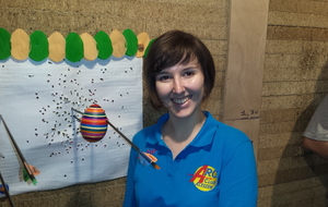 Sa majesté la Reine avec sa flèche gagnante