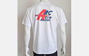 Tee-shirt blanc logo club imprimé (homme ou femme)