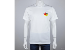 Tee-shirt blanc logo club imprimé (homme ou femme)